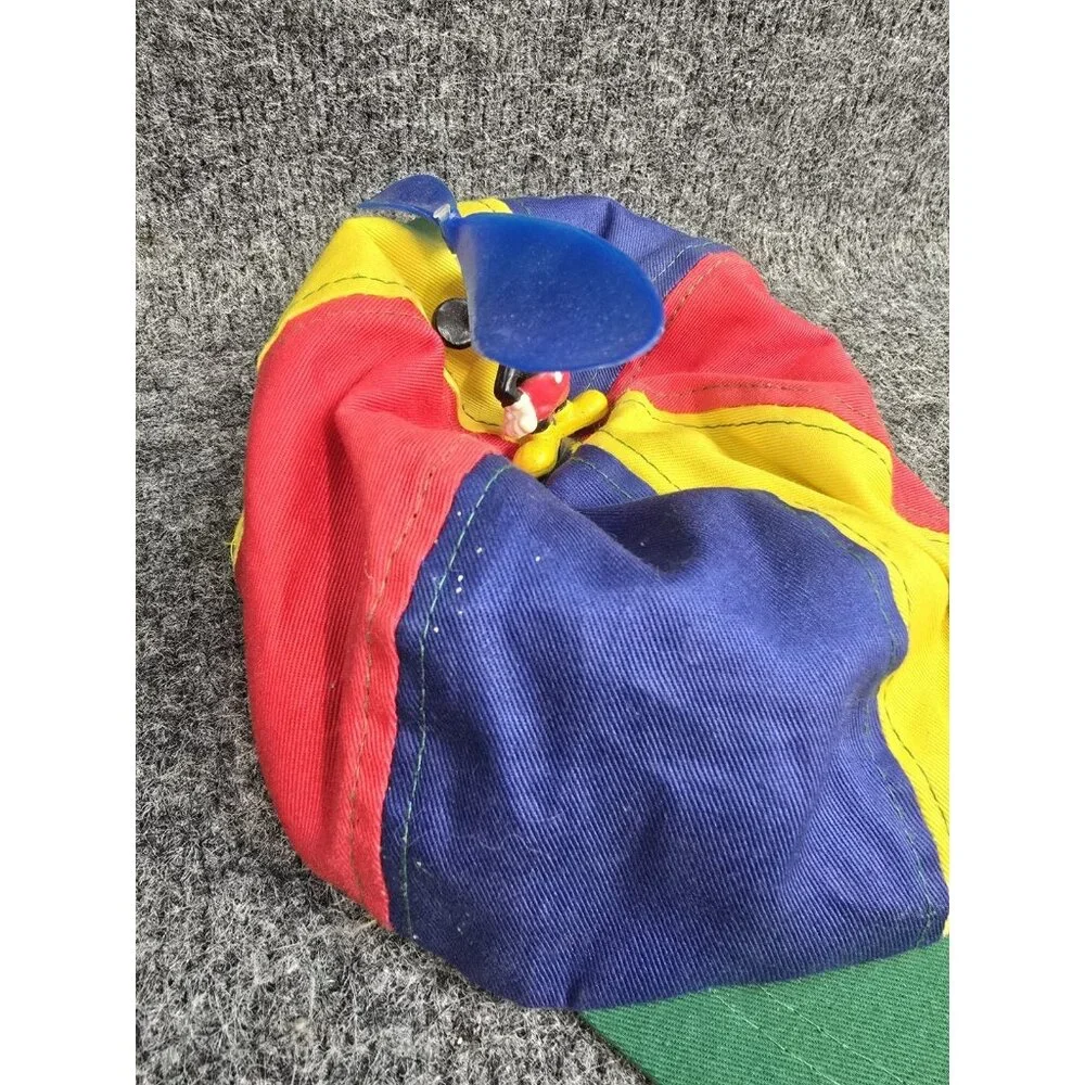 Vintage Walt Disney World Mickey Mouse Color Block Propeller Spinner Hat Kids